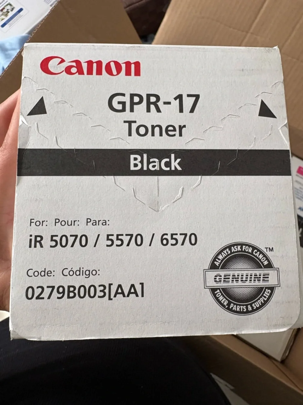 Canon Black GPR-17 Toner Box